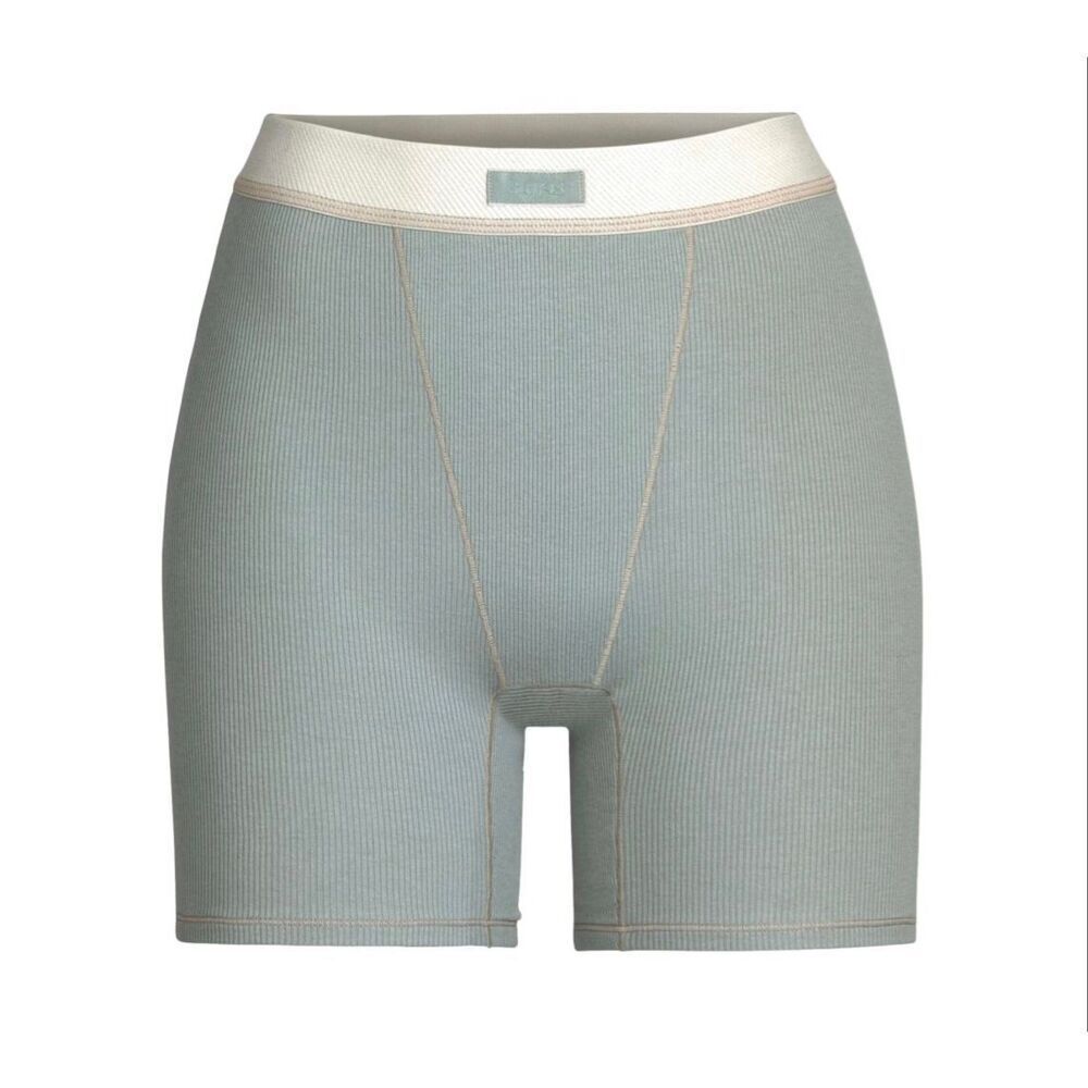 Skims Cotton Ribbed Shorts
